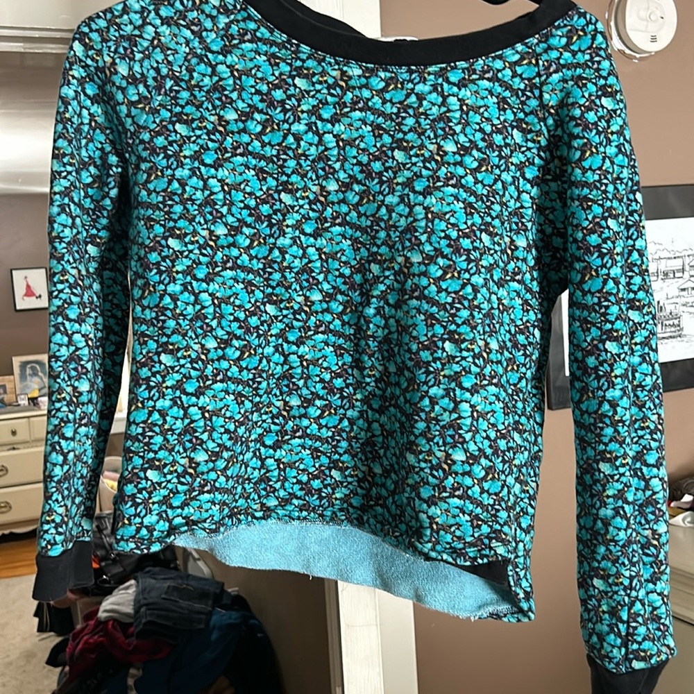 Brora cropped thin sweatshirt